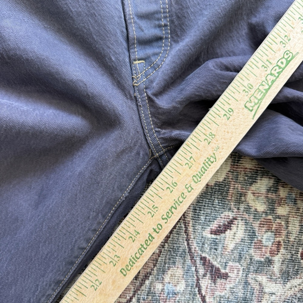 Levis Ribcage Straight Jean Size W24 L27 Gray High Rise Button Fly Cropped Retro - Picture 12 of 13